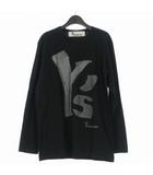 BANG ON! ヨウジヤマモト 21SS LOGO T-SHIRT L/S ロングスリーブTシャツ カットソー プリント 長袖 2 ブラック 黒 YA-T62-052