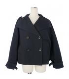 エンフォルド ENFOLD COダブル ショートトレントコート 38 紺 ネイビー 300CS230-0300