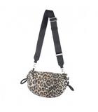 ガニー GANNI Quilted Recycled Tech Small Duffle Bag レオパード柄 ショルダーバッグ ベージュ ブラック