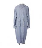  イン IHNN 22SS モッズコート ロング 薄手 サイズ36 ライトブルー 水色 ID22S-CT02