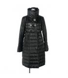 モンクレール MONCLER JOHANNA ダウンコート ロング 無地 サイズ3 ブラック 黒
