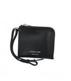 ハイク HYKE × チャコリ CHACOLI ストラップ ミニ ウォレット 財布 レザー 黒 ブラック