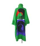 イッセイミヤケ ISSEY MIYAKE × 田中一光 IKKO TANAKA 18SS グラフィック プリント ロングコート グラデーションシリーズ 薄手 3 グリーン 緑