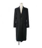 ノワールケイニノミヤ  kei ninomiya 袖刺繍 ロングコート チェスターコート 無地 Mサイズ ブラック 黒 3R-C006
