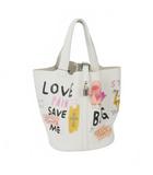  ゲルニカ Guernika CUBE BAG キューブ バッグ ペイント Lサイズ 白 ホワイト