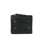 メゾンマルジェラ Maison Margiela BI-FOLD WALLET 二つ折り財布 レザー 黒 ブラック SA1VX0010