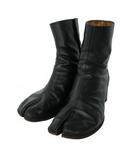 メゾンマルジェラ Maison Margiela TABI ANKLE BOOTS 足袋 アンクルブーツ レザー 6cmヒール 43 ブラック 黒 S57WU0132