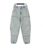アレキサンダーワン ALEXANDER WANG 22SS ダブルフロント カーペンタージーンズ デニムワイド カーゴパンツ W24 ライトブルー 4DC4214012