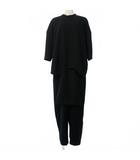 エンフォルド ENFOLD 23SS LAYERED ALL-IN-ONE レイヤードオールインワン ジャンプスーツ 36 ブラック 黒 300GS233-1350
