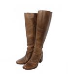 メゾンマルジェラ Maison Margiela 15AW ヒール ロングブーツ 38 茶 ブラウン S38WW0203
