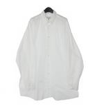 メゾンマルジェラ Maison Margiela 21AW Plain Oversized Shirt オックスフォード オーバーサイズ シャツ 長袖 無地 39 白 ホワイト S50DL0473 国内正規
