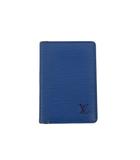 ルイヴィトン LOUIS VUITTON エピ オーガナイザー ドゥ ポッシュ カードケース 名刺入れ トレドブルー ブルー 青 M63585