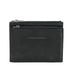 エムエムシックス メゾンマルジェラ MM6 Maison Margiela 二つ折り財布 コンパクトウォレット レザー ジップ 黒 ブラック