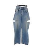 メゾンマルジェラ 1 Maison Margiela 1 24SS スラッシュ ディテール デニムパンツ ジーンズ 36 青 ライトブルー S51LA0051