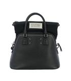 メゾンマルジェラ Maison Margiela 5AC ミニ レザー ショルダーバッグ ハンドバッグ 黒 ブラック