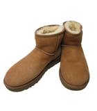 アグ UGG ブーツムートン スエード ショート クラシックミニ USA7 24㎝相当 キャメル k033 0728