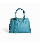プラダ PRADA サフィアーノ　レザー　ショルダーバッグ　2way　ターコイズ　美品