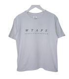 ダブルタップス WTAPS 半袖 Tシャツ クルーネック プリントロゴ X 01 Sサイズ相当 ホワイト k285915 1105