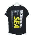 ネイバーフッド NEIGHBORHOOD ×WIND AND SEA 半袖 Tシャツ ロゴ プリント 刺繍 Mサイズ ブラック k286015 1105