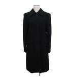 スポーツマックス マックスマーラ SPORT MAX 長袖 コート ミディアム丈 ステンカラー ウール モヘア混 4 Mサイズ相当 ブラック k307020 1122