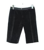 ディー&ジー ドルガバ ドルチェ&ガッバーナ D&G ハーフパンツ ベロア ポケット 40 Mサイズ相当 ブラック k30781 1126