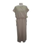 ナノユニバース nano universe 半袖 ノースリーブ ワンピース ロング セットアップ F Lサイズ相当 ベージュ a5005 1204