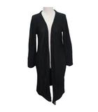 マカフィー MACPHEE トゥモローランド 長袖 ニット ロングカーディガン ポケット Sサイズ ブラック k31314 1204