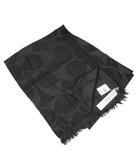 コーチ COACH ストール マフラー ロゴ タグ付 未使用 ウール混 ブラック k316910 1208