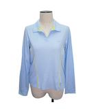 ナイキ NIKE DRI-FIT 長袖 ポロシャツ スポーツ ウェア トップス Lサイズ 水色 イエロー k31781 1211