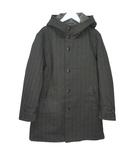 グリーンレーベルリラクシング ユナイテッドアローズ green label relaxing 長袖 テックツイードフードコート 裏地キルティング ヘリンボーン 中綿 Lサイズ カーキ k329820 0107