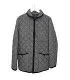 長袖 ジャケット キルティング アウター ウール混 中綿 3 Lサイズ相当 グレー E1215082514 0119