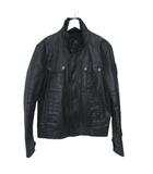 ディーゼル DIESEL 長袖 ジャケット ライダース アウター コーティング加工 襟ボア Mサイズ ブラック k345530 0120