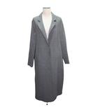 ザラ ZARA 長袖 チェスターコート ロング アウター ウール混 Lサイズ グレー SS26010563 0206