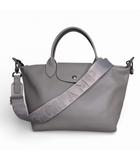 ロンシャン LONGCHAMP 美品 LE PLIAGE XTRA TOP HANDLE BAG ル プリアージュ エクストラ トップハンドルバッグ トートバッグ ショルダーバッグ TURTLD DOVE グレー系 E01160126187 0206