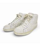 グッチ GUCCI ハイカットスニーカー スタッズ ホワイト 8 1/2 27.5cm相当 k368115