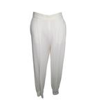 ウィムガゼット Whim Gazette ジョガーパンツ センタープレス 裾リブ ポケット Fサイズ アイボリー a59350 0311