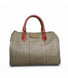 ポロ ラルフローレン POLO RALPH LAUREN ミニボストンバッグ ハンドバッグ 千鳥柄 ヴィンテージ ブラウン系 m0311012646