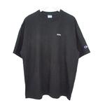 チャンピオン CHAMPION ソフ SOPH. 半袖 Tシャツ トップス ロゴ 刺繍 クルーネック XLサイズ ブラック E0225022628 0403