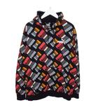 プーマ PUMA 長袖 LOGO REPEAT AOP HOODIE パーカー スウェット トップス 総柄 XLサイズ ブラック k37665 0408