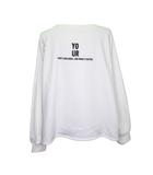 アンナケリー Anna Kerry 長袖 ウォームロンT スウェット ロゴ刺繍 トップス 裏起毛 38 Lサイズ相当 ホワイト k36621 0410