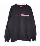 シュプリーム SUPREME 美品 Precision Crewneck スウェットシャツ トレーナー 21ss ロゴ 裏起毛 ブラック L k383085