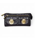 マークジェイコブス MARC JACOBS 長財布 キルティングレザー ダブルポケット ブラック k40191
