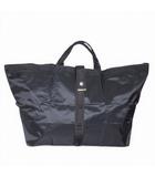 マックスマーラ MAX MARA 美品 トートバッグ トラベルバッグ ポケッタブル ナイロン 折り畳み ロゴ ブラック k37525