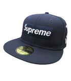 シュプリーム SUPREME ニューエラ NEW ERA ニューヨーク・ヤンキース キャップ 野球帽 トリプルコラボ ボックスロゴ刺繍 7 1/4 57.5㎝ ブラック k469150 0708