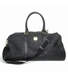エムシーエム MCM 美品 ロゴグラム ヴィセトス柄 2WAY ボストンバッグ トラベルバッグ ブラック