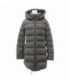 ユニクロ UNIQLO ストレッチダウンコート ジャケット ロング フード M グレー 212-400724 /JS