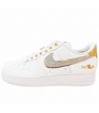 ナイキ NIKE Air Force 1 Low NOLA エア フォース 1 ロー ノラ スニーカー シューズ 504 ロゴ ラメ DZ5425-100 US 11 29.0cm メタリックゴールド 白 ホワイト 0622