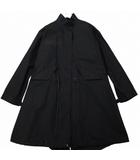 サカイ sacai 美品 Women's Cotton Mods Coat モッズコート スタンドカラー ダブルジップ ロング SCW-079 2 黒 ブラック 0626