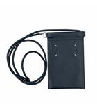 メゾンマルジェラ Maison Margiela 美品 ショルダーバッグ スマホケース スマートフォンホルダー ネックポーチ レザー SA1VZ0002 紺 ネイビー 0724