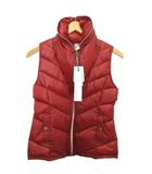ベアトリス BEATRICE タグ付き ダウンベストフード フルジップ 38 ワインレッド E46415 ■YHS4
